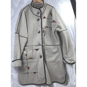 Wraps By Canvasbacks Women's Coat, Size M Vintage, Lagenlook, Art To Wear EUC